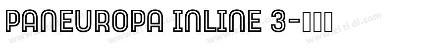 Paneuropa Inline 3字体转换